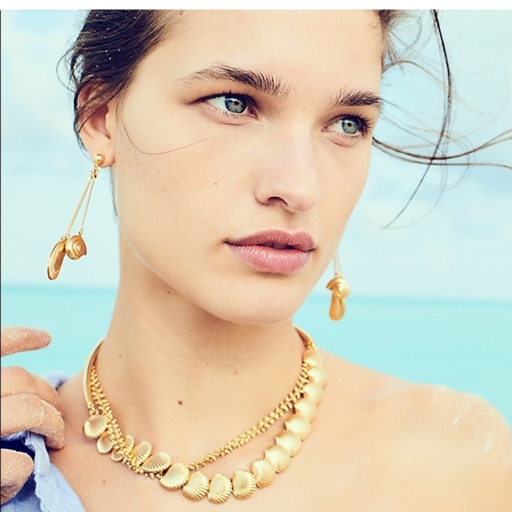 J. Crew Seashell collar necklace